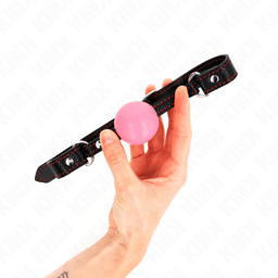 Kink Ballknebel von der Seite, Detailansicht der 4 cm großen Kugel