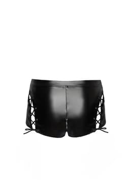 Noir Handmade Shorts, Detailansicht des Spitzenbunds
