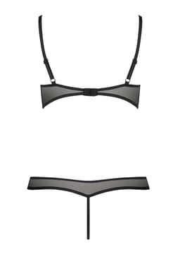 Passion Dessous-Set von der Seite, Netzstruktur im Detail – Passion Devil Collection