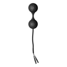 ElectraStim Lula mit bipolaren Kontakten und angeschlossenen 2-mm-Steckern