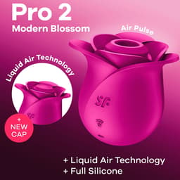 Satisfyer Air Pulse Pro 2 Modern Blossom, Nahaufnahme der Materialoberfläche