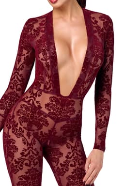 Noir Handmade Kink Royal Overall, Rückenansicht in voller Länge