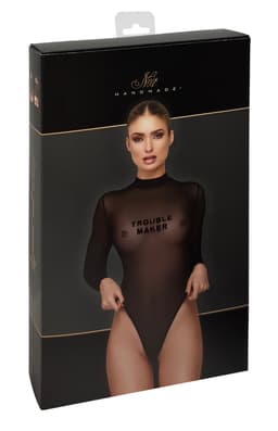 Noir Handmade Troublemaker Body in Schwarz, Größenvergleich im Vergleich zur Körperform