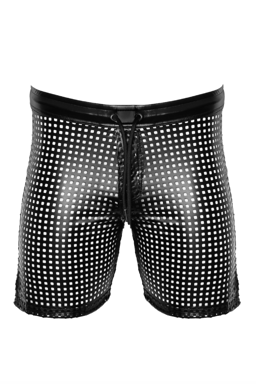 Noir Handmade Men Chaos Shorts am Körper getragen, seitliche Ansicht