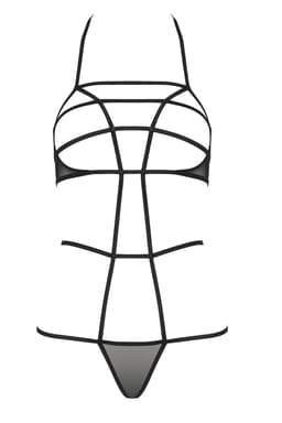 Passion Devil Collection Body in Schwarz, Gesamtansicht von vorne