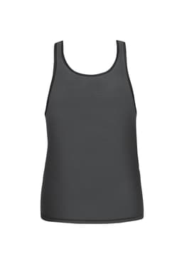 Anais for Men Tank Top in Schwarz, Rückenansicht im Detail von hinten