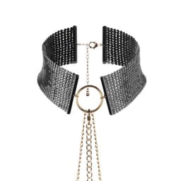Bijoux Indiscrets Désir Métallique, Halsreif und Kettengürtel nebeneinander gelegt