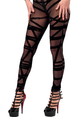Noir Handmade F357 Bondesque Catsuit in Schwarz, Ansicht der langen Ärmel und Beine