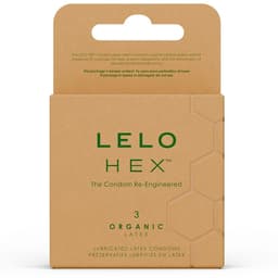 Lelo Hex Organic Kondome aus Bio-Latex, Verpackung in der Gesamtansicht
