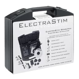 ElectraStim SensaVox EM140 Bedienfeld mit Reglern und Boost-Taste im Detail