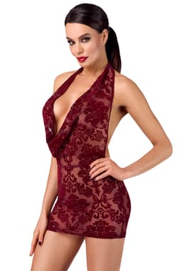 Noir Handmade Kink Royal Minikleid, Rückenansicht mit offenem Rücken