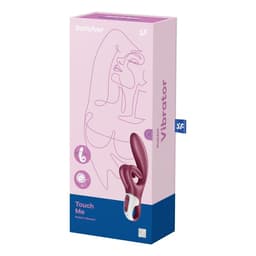 Satisfyer Touch Me Rabbit-Vibrator, Frontansicht, Produktfoto vor neutralem Hintergrund