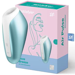 Satisfyer Love Breeze Druckwellenvibrator in Ice Blue, Gesamtansicht