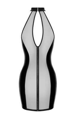 Verpackung des Noir Handmade Luxuria Crystal Sheer Minikleids in der Hochglanzbox