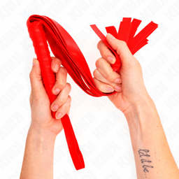 Kink – Peitsche mit breitem Schwanz in , 48,5 cm – Rot, Ansicht 5