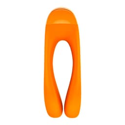 Satisfyer Candy Cane Fingervibrator im Größenvergleich in der Hand