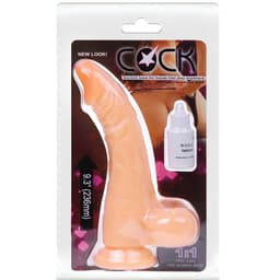 Baile Vibrator mit breitem Kopf, Ansicht von schräg oben auf den gesamten Schaft