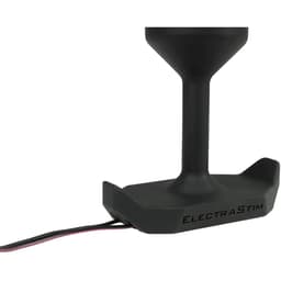 ElectraStim Elektro-Analplug in der Hand gehalten, Gewicht und Größe sichtbar