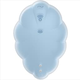 Satisfyer Cloud Dancer, Nahaufnahme der Öffnung und des Wolkendesigns