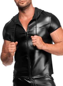 Noir Handmade Kapuzenshirt, Detailansicht der Brusttasche