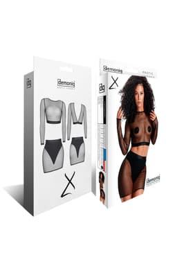 Verpackung des Demoniq LadyX Charo Set in der Hochglanzbox, produktnah aufgenommen