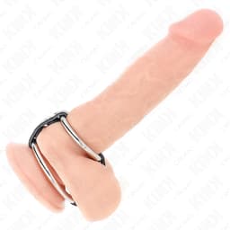 Kink Doppel-Penisring von der Seite, Abstand zwischen den beiden Ringen sichtbar