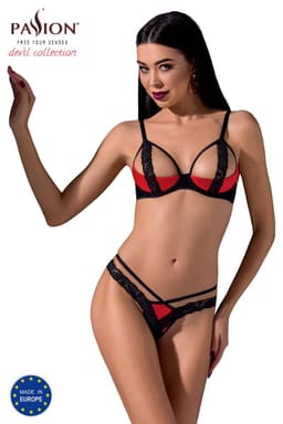 Passion Dessous-Set von hinten, Hakenverschluss sichtbar – Passion Devil Collection
