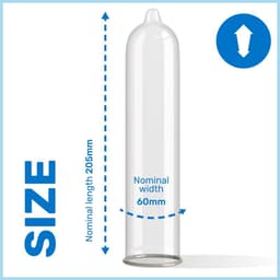 Pasante King Size Kondom in der Einzelfolie neben der geöffneten Verpackung