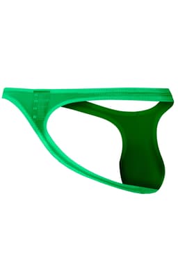 Cut4Men Micro Thong in Türkis, Nahaufnahme des elastischen Materials