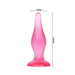 Baile Soft Touch Analplug mit Saugnapf in Lila Spitze und Schaft im Detail