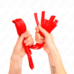 Kink – Peitsche mit breitem Schwanz in , 48,5 cm – Rot, Ansicht 7