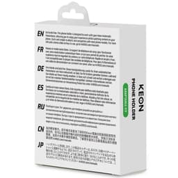 Verpackung des Kiiroo Keon Telefonhalters mit Produktabbildung auf der Front