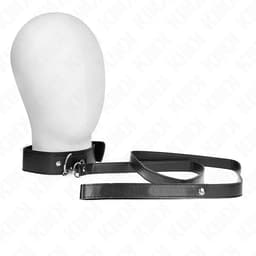 KINK Halsband mit roter Leine, Ansicht der Innenseite, zweite Perspektive im Detail