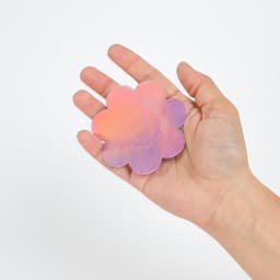 Secret Play Nippelpasties in Rosa mit Blütenform in der Detailansicht