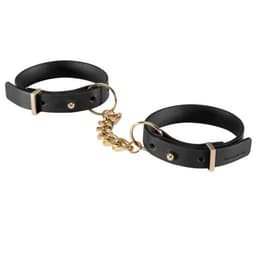 Bijoux Indiscrets Maze Armband-Handschellen in Schwarz, Gesamtansicht