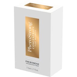 Verpackung des PheroStrong Concentrate Pheromon-Parfums für Frauen mit Angabe des Inhalts