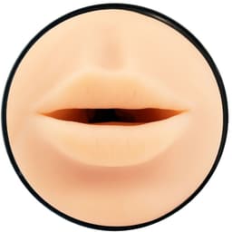 Kiiroo Feel Stroker Mouth von der Seite, ABS-Gehäuse mit weicher TPE-Hülle