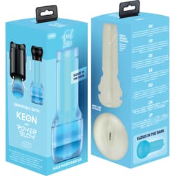 Kiiroo FeelGlow Stroker mit TPE-Hülle, Verpackung mit Produktabbildung von vorne
