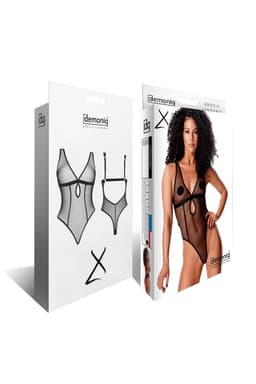 Demoniq LadyX Mireia Body, Detailansicht des Verschlusses, produktnah aufgenommen