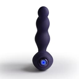 Rocks Off Nova Dominion Prostatamassager zusammen mit dem mitgelieferten USB-Ladekabel abgebildet