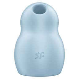 Satisfyer Pro To Go 1 Klitoris-Stimulator aus medizinischem Silikon seitlich mit Druckwellenöffnung im Detail