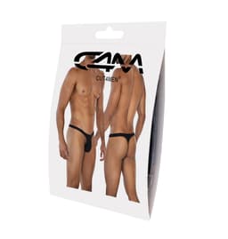 Cut4Men Micro-String aus Mikrofaser, Farbvariante Schwarz, Rückansicht