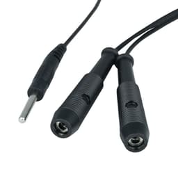 ElectraStim Triphase Kombinationskabel mit drei Ausgängen, Gesamtansicht