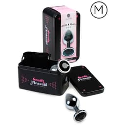 Polierte Aluminiumoberfläche des Secretplay Analplugs in Makroaufnahme