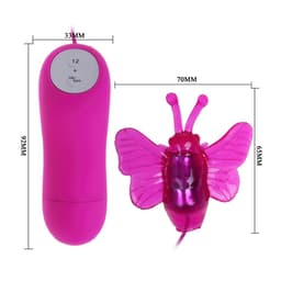 Baile Secret Butterfly Mini-Vibrator in der Hand zum Größenvergleich