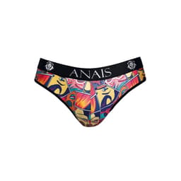 Nahaufnahme des Gewebes am Anais Men Comics Slip im Überblick