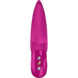 Fun Factory Volta Auflegevibrator in Magenta, komplette Gesamtansicht