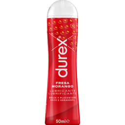 Durex Play – Gleitgel mit Geschmack Erdbeere, 50-ml-Flasche in der Gesamtansicht