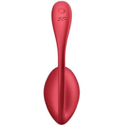 Satisfyer Shiny Petal mit mitgelieferter Fernbedienung mit Fokus auf die Oberflächenstruktur