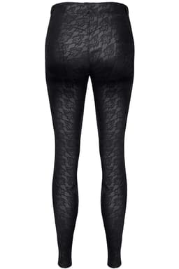Demoniq Black Rose Constanza – Leggings mit Musterdetail, Ansicht im Ganzkörper-Look